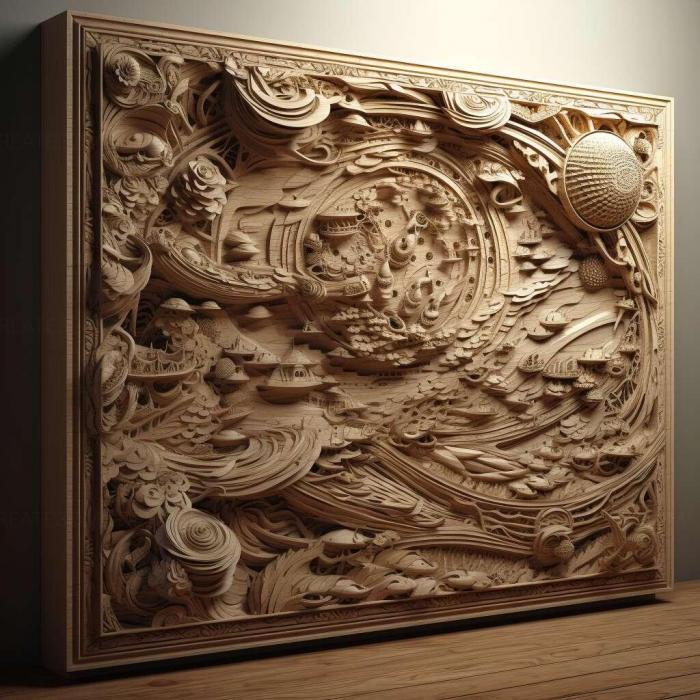 نموذج ثلاثي الأبعاد لآلة CNC 3D Art 